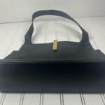 Gucci Vintage Black Leather Shoulder Bag with Gold-Tone Bar Accent Photo 8