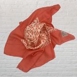 Bill Blass Authentic Vintage Silk Square Scarf Pink Ivory Geometric Designer Photo 3