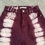 PacSun  Raspberry Tie Dye High Rise Straight Leg Jeans Photo 4