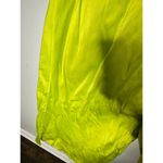 SAN SLOANE White Lime Green Satin Slip Style Cowl Neck Dress Size Small Photo 9