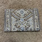 Lulus  Cream Satin Clutch with detachable metal chain Photo 6