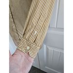 Brooks Brothers  Copper White Striped Long Sleeve Button Up Blouse Sz 10 Cotton Photo 4