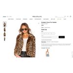 Rebecca Minkoff  Hudson Leopard Faux Calf Hair Jacket XXS Fall Winter Cozy Warm Photo 2