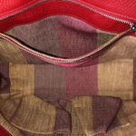 Gucci  Bamboo Turn-Lock Red Leather Top Handle Satchel w Removable Strap Photo 7