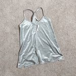 Madewell Grey silver velvet pajama cami top Photo 0