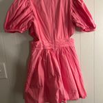 French Connection  Pink Puff Sleeve dress with cutouts Photo 2