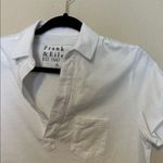 Frank & Eileen  Charlotte Perfect Polo in White Size Small Photo 3