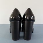 Antonio Melani  Parkerr Lug Sole Chain Detail Patent Platform Loafer Pumps Photo 6