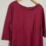 Adrianna Papell New Quarter Length Sleeves Ponte A-Line Dress 15247232 Size 20W Photo 1