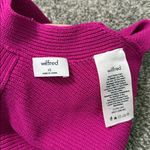 Wilfred Aritzia  Fuchsia Pink Ribbed Crop Cross Tie Wrap Tank Top XS Photo 1