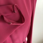 Vintage 80s Pink Victorian Maxi Wrap Dress With Union Label Size 8 Photo 6