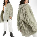 Free People  Honeypie Teddy Jacket‎ Shag Coat Large Photo 1