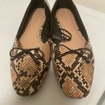 ZARA  trafaluc snakeskin and black flats new size 8 Photo 4