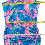 Maxi Dress Large Tropical UPF 50 Resortwear Dress Preppy Boho Vacation Cruise Pink Photo 8