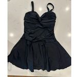 Shekini Women's One Piece Swimdress Black Size S Ruched Bodice Adjustable Straps Photo 0