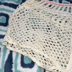 American Eagle  Cream Flowy Top with Crochet Trim Photo 5