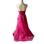 Lulus  Pink Beaded Strapless Prom Wedding Dress Size Small  NEW Photo 4