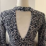 mts boutique • leopard print long sleeve mini dress Black Photo 5