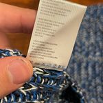 Manoush Blue White Black Crochet Knit Short Sleeve Sweater Size Small Photo 7