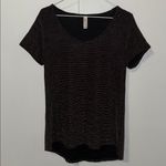 LuLaRoe Elegant Collection Classic T- Shirt Black Copper Stripe Women’s S Photo 1