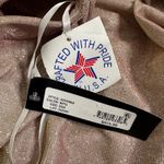 Betsy and Adam NWT  Gracie Long Glitter Galaxy Cowl Neck Back Dress Pink Size 22W Photo 7