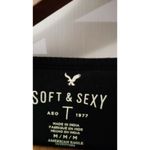 American Eagle Outfitters AEO Soft & Sexy Women's Black Embroidered Top M Boho Size M Photo 6