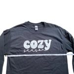 Gildan Cozy Season Black Women’s Long Sleeve T-shirt Photo 1