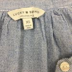 Lucky Brand  long sleeve mini striped peasant top Photo 4