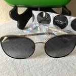 Kate Spade : Maryam Gold Tone Wire Frame sunglasses- Gray Gradient Photo 11