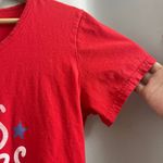 General Standard MEDIUM Women’s Red Stars and Stripes 4th of July Tee Shirt Photo 4