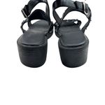 Coaster Size 9 Sandals With Sequined Straps & Chunky Heel Black Photo 5