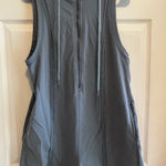 Hooded Romper Sleeveless Jumpsuit One Piece Casual Athleisure Comfy Lounge Gray Size M Photo 0