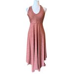 prAna NWT Saxon Dress Womens Size Small Asymmetrical Midi Halter Top Photo 2