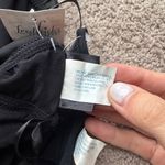 Frederick's of Hollywood NWT  black lingerie babydoll slip with rose detail - L Photo 6