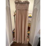 BCBG Max Azria Silk Strapless Evening Gown Bridesmaid Prom Formal Size 0 Photo 6