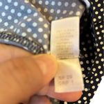 St. John Navy Blue Polka Dot Short Sleeve Stretch Women's Top T Shirt MEDIUM Photo 6