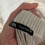 ZARA ribbed cream flare leg pants Photo 2