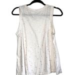 Gap White & Gold Metallic Heart Print Tank Top Photo 6