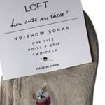 Loft   Women's Low Profile No Show Two Pack Socks Sz OS NWT Photo 3