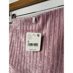 Free People NEW Camden Pink Velvet Ribbed Mini Skirt Size Small Photo 1