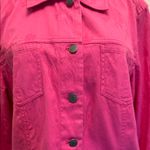 J. Jill Vibrant Pink Jean Jacket Size M Photo 5