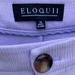 Eloquii  High Rise Button Shorts Lavender Purple Size 18 EUC Photo 4