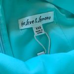 For Love & Lemons Aqua Satin Marie Mini Skirt Photo 7