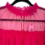 Anthropologie NWT Sunday in Brooklyn Pink Ruffle Tulle Blouse Top Size Small Photo 7