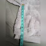 NWT Fair X Haven Faux Fur Hooded Zip Up Sweater Women's Medium Light Blue/Grey Blue Photo 8