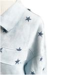 Dance & Marvel  Suede Star Jacket Size Large NWT Blue Collared Western Rodeo Photo 5