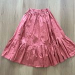 Italian Coral Ruffle Skirt Pink Size M Photo 1