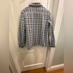 LL Bean Quilted Shirt Jacket Medium Vintage Blue Photo 3