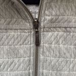 prAna Quilted Hadley Sweatshirt Jacket Full Zip Front Cotton Gray, Size S Photo 10