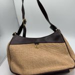 Etienne Aigner Vintage Jute Baguette Shoulder Bag Photo 0